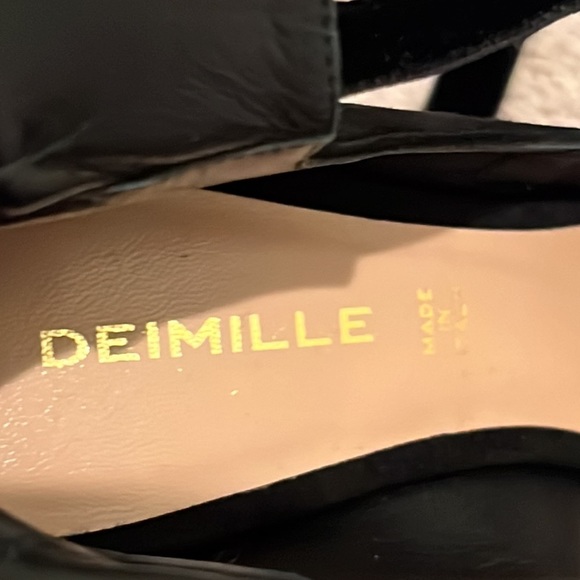 Deimille Camoscio Nero Suede Heels - Picture 7 of 16